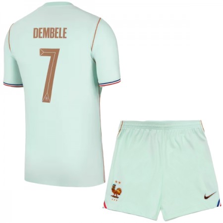 Francie O. Dembele 7 Venkovní MS 2026 - Dětské Fotbalové Dresy (S/S) Francie O. Dembele 7 Venkovní MS 2026 - Dětské Fotbalové Dresy (S/S)