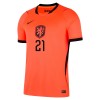 Nizozemsko Frenkie de Jong 21 Domácí MS 2026 - Dětské Fotbalové Dresy (S/S)