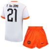 Nizozemsko Frenkie de Jong 21 Venkovní MS 2026 - Dětské Fotbalové Dresy (S/S)