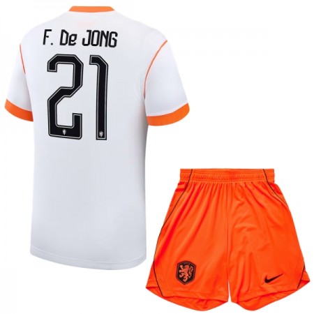 Nizozemsko Frenkie de Jong 21 Venkovní MS 2026 - Dětské Fotbalové Dresy (S/S)