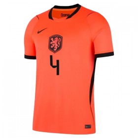 Nizozemsko Virgil 4 Domácí MS 2026 - Fotbalové Dresy (S/S)
