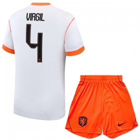 Nizozemsko Virgil 4 Venkovní MS 2026 - Dětské Fotbalové Dresy (S/S)