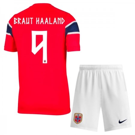 Norsko Haaland 9 Domácí MS 2026 - Dětské Fotbalové Dresy (S/S) Norsko Haaland 9 Domácí MS 2026 - Dětské Fotbalové Dresy (S/S)