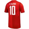 Kanada J. David 10 Domácí MS 2026 - Fotbalové Dresy (S/S)