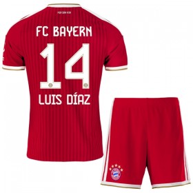 FC Bayern Mnichov Luis Diaz 14 Domácí 2026-27 - Dětské Fotbalové Dresy (S/S)