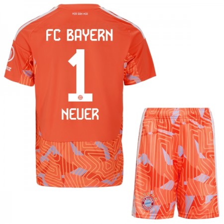 FC Bayern Mnichov Neuer 1 Brankářské Venkovní 2026-27 - Dětské Fotbalové Dresy (S/S)