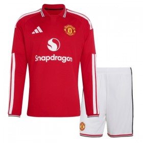 Manchester United Domácí 2026-27 - Dětské Fotbalové Dresy (L/S)