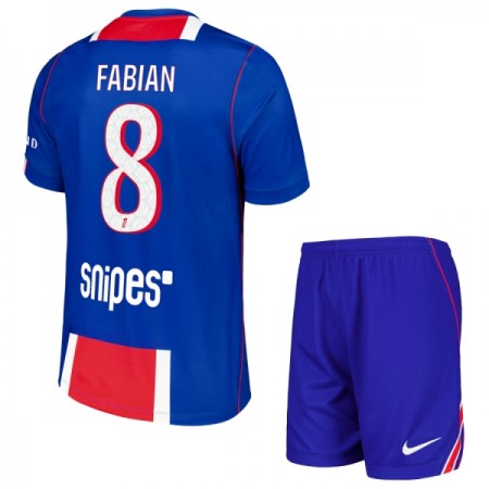 Paris Saint-Germain Fabian 8 Domácí 2026-27 - Dětské Fotbalové Dresy (S/S) Paris Saint-Germain Fabian 8 Domácí 2026-27 - Dětské Fotbalové Dresy (S/S)