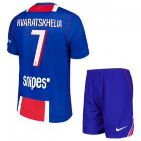 Paris Saint-Germain Kvaratskhelia 7 Domácí 2026-27 - Dětské Fotbalové Dresy (S/S)