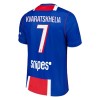 Paris Saint-Germain Kvaratskhelia 7 Domácí 2026-27 - Dětské Fotbalové Dresy (S/S)