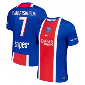 Paris Saint-Germain Kvaratskhelia 7 Domácí 2026-27 - Fotbalové Dresy (S/S)