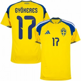 Švédsko Gyokeres 17 Domácí MS 2026 - Fotbalové Dresy (S/S)