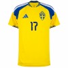 Švédsko Gyokeres 17 Domácí MS 2026 - Fotbalové Dresy (S/S)