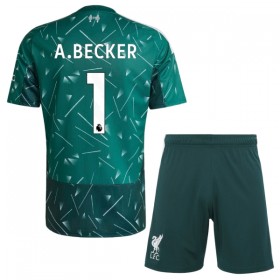 Liverpool A. Becker 1 Brankářské Domácí Zelená 2026-27 - Dětské Fotbalové Dresy (S/S)