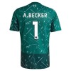 Liverpool A. Becker 1 Brankářské Domácí Zelená 2026-27 - Dětské Fotbalové Dresy (S/S)