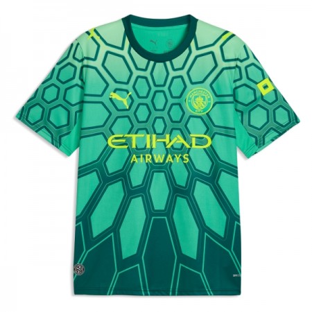 Manchester City Brankářské Domácí Zelená 2026-27 - Fotbalové Dresy (S/S)