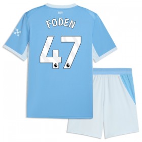 Manchester City Foden 47 Domácí 2026-27 - Dětské Fotbalové Dresy (S/S)