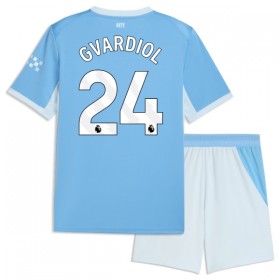 Manchester City Gvardiol 24 Domácí 2026-27 - Dětské Fotbalové Dresy (S/S)