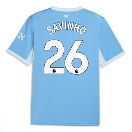 Manchester City Savinho 26 Domácí 2026-27 - Fotbalové Dresy (S/S) Manchester City Savinho 26 Domácí 2026-27 - Fotbalové Dresy (S/S)