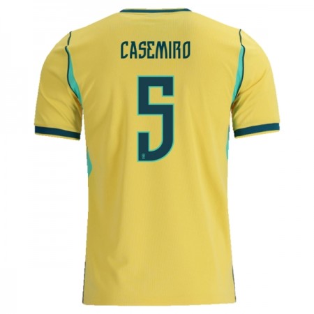 Brazílie Casemiro 5 Domácí MS 2026 - Fotbalové Dresy (S/S)