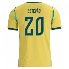 Brazílie Estevao 20 Domácí MS 2026 - Fotbalové Dresy (S/S)