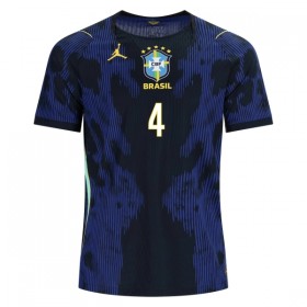 Brazílie Marquinhos 4 Venkovní MS 2026 - Fotbalové Dresy (S/S)