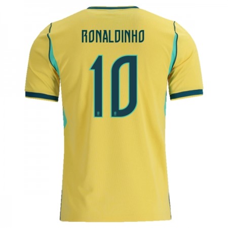 Brazílie Ronaldinho 10 Domácí MS 2026 - Fotbalové Dresy (S/S) Brazílie Ronaldinho 10 Domácí MS 2026 - Fotbalové Dresy (S/S)