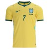 Brazílie Vini JR. 7 Domácí MS 2026 - Dětské Fotbalové Dresy (S/S)