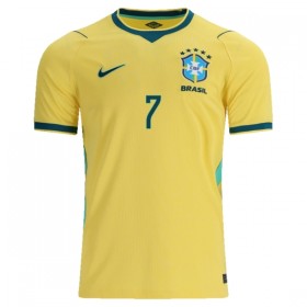 Brazílie Vini JR. 7 Domácí MS 2026 - Dětské Fotbalové Dresy (S/S)