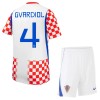 Chorvatsko Gvardiol 4 Domácí MS 2026 - Dětské Fotbalové Dresy (S/S) Chorvatsko Gvardiol 4 Domácí MS 2026 - Dětské Fotbalové Dresy (S/S)