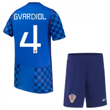 Chorvatsko Gvardiol 4 Venkovní MS 2026 - Dětské Fotbalové Dresy (S/S) Chorvatsko Gvardiol 4 Venkovní MS 2026 - Dětské Fotbalové Dresy (S/S)