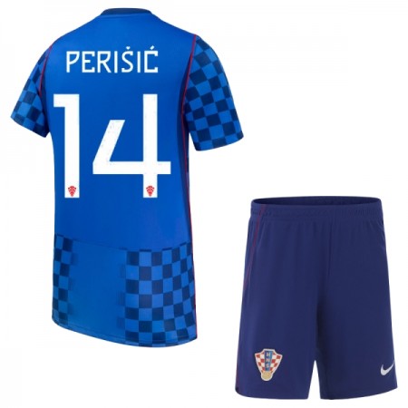 Chorvatsko Perišić 14 Venkovní MS 2026 - Dětské Fotbalové Dresy (S/S) Chorvatsko Perišić 14 Venkovní MS 2026 - Dětské Fotbalové Dresy (S/S)