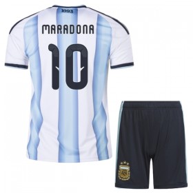 Argentina Maradona 10 Domácí MS 2026 - Dětské Fotbalové Dresy (S/S)