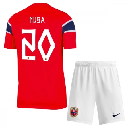 Norsko Nusa 20 Domácí MS 2026 - Dětské Fotbalové Dresy (S/S) Norsko Nusa 20 Domácí MS 2026 - Dětské Fotbalové Dresy (S/S)