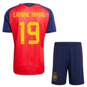 Španělsko 2 Stars Lamine Yamal 19 Domácí MS 2026 - Dětské Fotbalové Dresy (S/S)