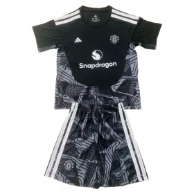 Manchester United Brankářské Černá 2026-27 - Dětské Fotbalové Dresy (S/S)