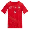 Švýcarsko Djibril Sow 15 Domácí MS 2026 - Fotbalové Dresy (S/S)