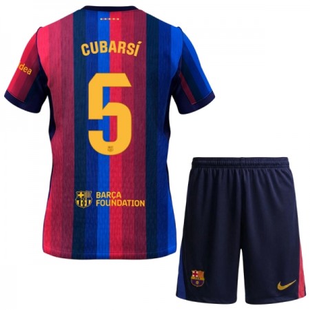 FC Barcelona Cubarsi 5 Domácí 2026-27 - Dětské Fotbalové Dresy (S/S) FC Barcelona Cubarsi 5 Domácí 2026-27 - Dětské Fotbalové Dresy (S/S)