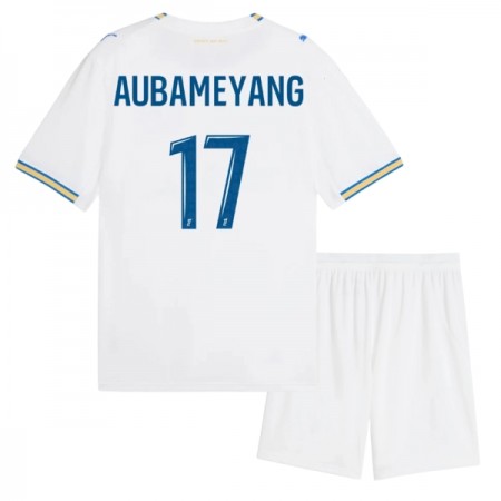 Olympique de Marseille Aubameyang 17 Domácí 2026-27 - Dětské Fotbalové Dresy (S/S)