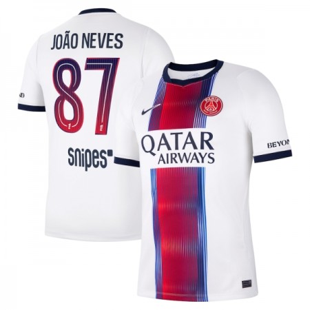 Paris Saint-Germain Joao Neves 87 Venkovní 2026-27 - Fotbalové Dresy (S/S)