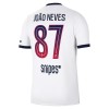 Paris Saint-Germain Joao Neves 87 Venkovní 2026-27 - Fotbalové Dresy (S/S)