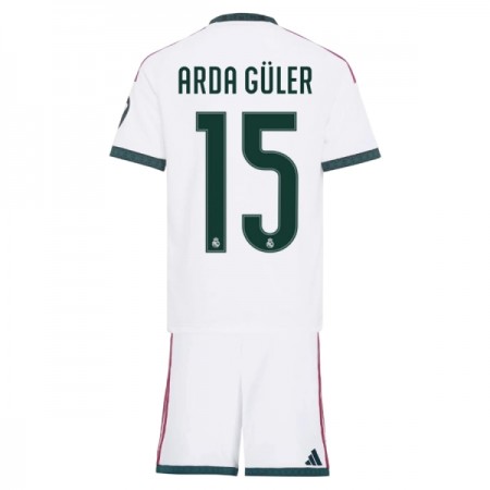 Real Madrid Arda Guler 15 Domácí 2026-27 - Dětské Fotbalové Dresy (S/S) Real Madrid Arda Guler 15 Domácí 2026-27 - Dětské Fotbalové Dresy (S/S)