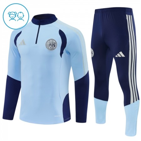 Tréninkový Mikina Ajax Čtvrt Zip Modrá 2026-27 - Dětské Tréninkový Mikina Ajax Čtvrt Zip Modrá 2026-27 - Dětské