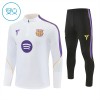 Tréninkový Mikina Barcelona Čtvrt Zip Bílá 2026-27 - Dětské