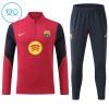 Tréninkový Mikina FC Barcelona Čtvrt Zip Červená 2026-27 - Dětské Tréninkový Mikina FC Barcelona Čtvrt Zip Červená 2026-27 - Dětské