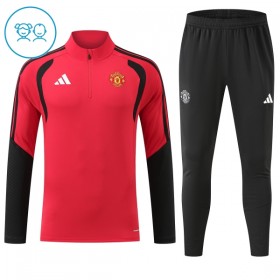 Tréninkový Mikina Manchester United Čtvrt Zip Červená 2026-27 - Dětské
