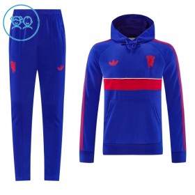 Tréninkový Mikina Manchester United Hoodie Modrá 2026-27 - Dětské
