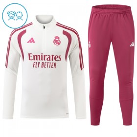 Tréninkový Mikina Real Madrid Čtvrt Zip Bílá 2026-27 - Dětské
