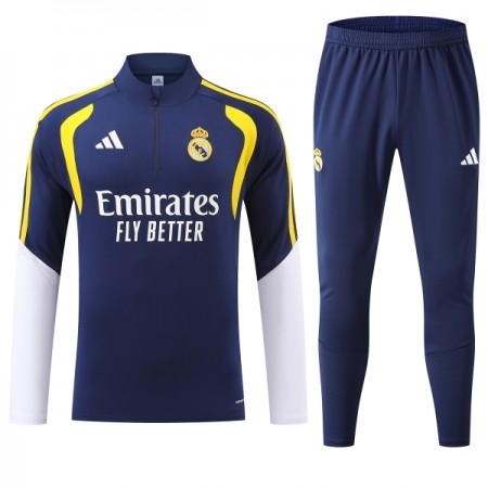 Tréninkový Mikina Real Madrid Čtvrt Zip Modrá 2026-27 Tréninkový Mikina Real Madrid Čtvrt Zip Modrá 2026-27