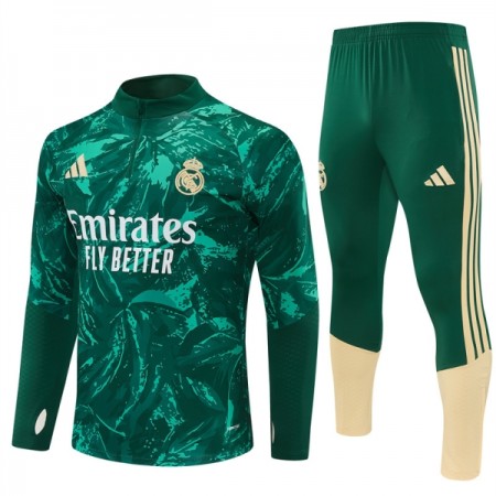Tréninkový Mikina Real Madrid Čtvrt Zip Zelená 2026-27 Tréninkový Mikina Real Madrid Čtvrt Zip Zelená 2026-27